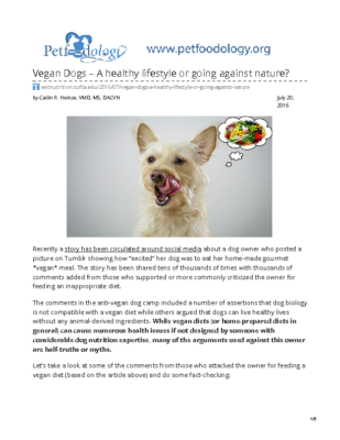 vetnutrition.tufts.edu-Vegan Dogs A healthy lifestyle or going against nature